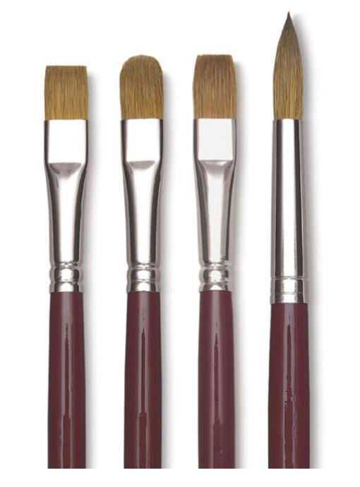 Da Vinci Kolinsky Red Sable Oil Brushes