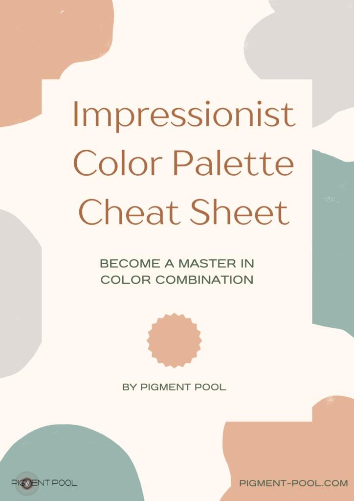 Impressionist Color Palette Cheat Sheet by Pigment Pool cover