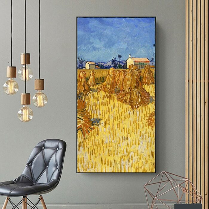 Vincent van Gogh, Corn Harvest in Provence Vincent van Gogh, Corn Harvest in Provence