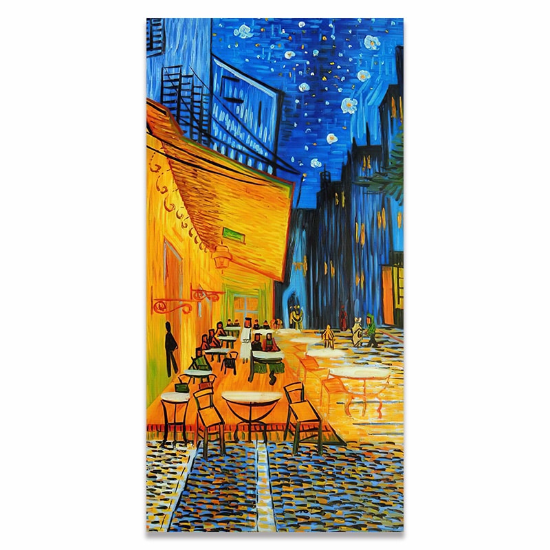 Van gogh on sale cafe painting