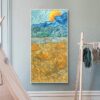 Vincent van Gogh, Evening Landscape with Rising Moon Vincent van Gogh, Evening Landscape with Rising Moon