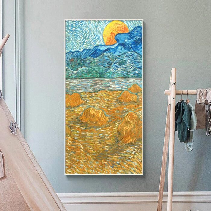 Vincent van Gogh, Evening Landscape with Rising Moon Vincent van Gogh, Evening Landscape with Rising Moon