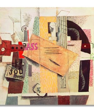 picasso_clarinet, bottle of bass, newspaper, ace of clubs-ambient-small