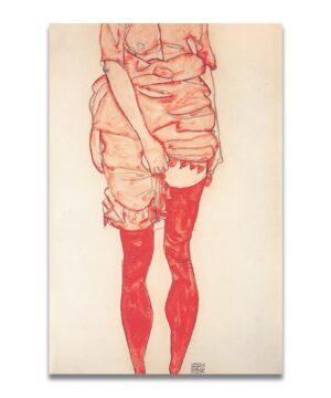 Egon Schiele, Standing Woman in Red