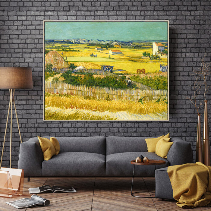 van-gogh-harvest-in-la-crau-living-room