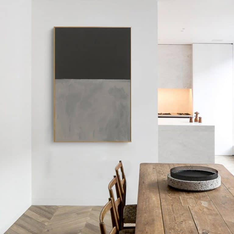 Untitled (Black on Grey) by Mark Rothko Canvas Giclée Print Pigment Pool