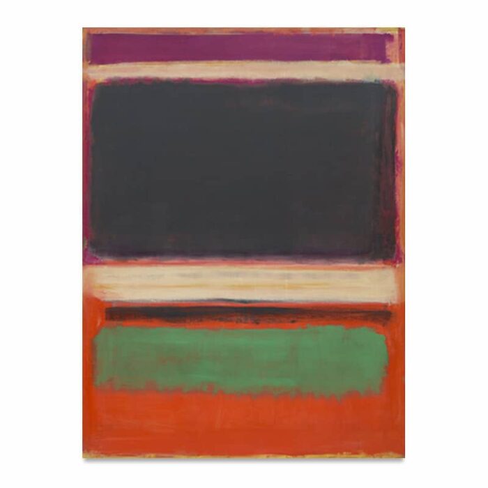 Mark Rothko No.3_No.13 (Magenta, Black, Green on Orange) (1949)