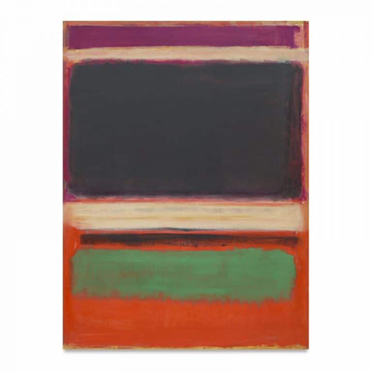 No.3/No.13 (Magenta, Black, Green on Orange) by Mark Rothko - Canvas ...