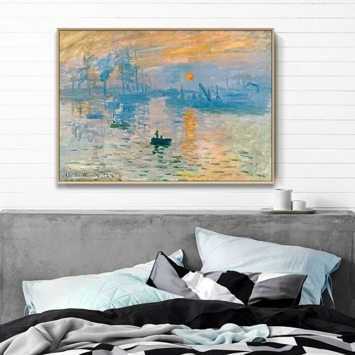 Impression, Sunrise by Claude Monet – Canvas Giclée Print - Pigment Pool