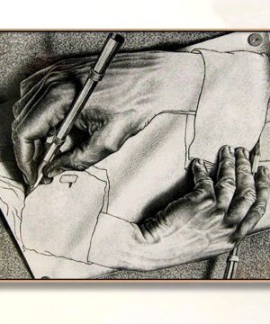 M C Escher, Drawing Hands (1948)