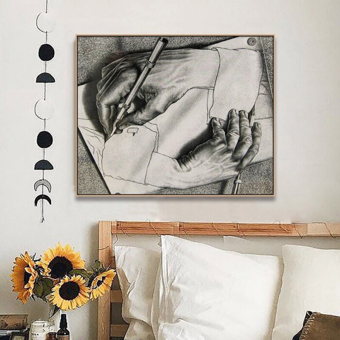 M C Escher, Drawing Hands (1948) ambient 1