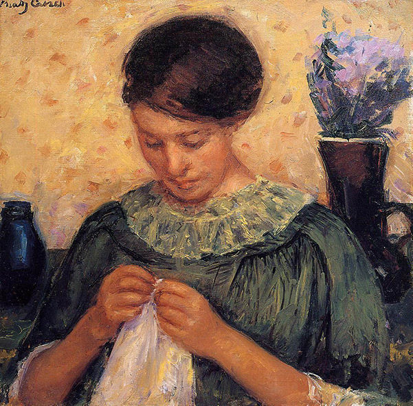 Mary Cassatt_Woman Sewing