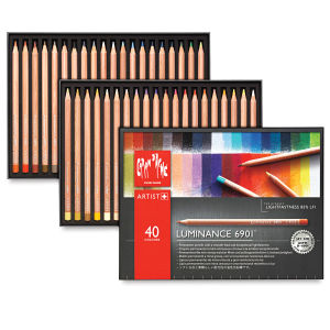 Caran d'Ache Luminance Colored Pencils Set of 40