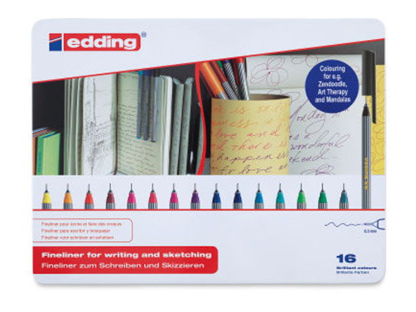 Edding 55 Fineliner Pens - Set of 16