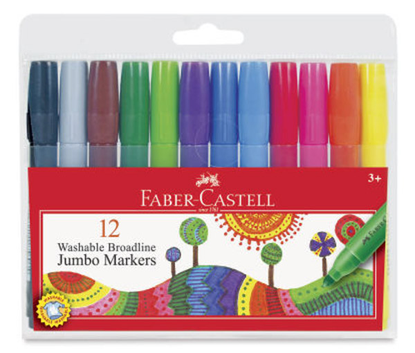 Faber-Castell Jumbo Broadline Washable Markers