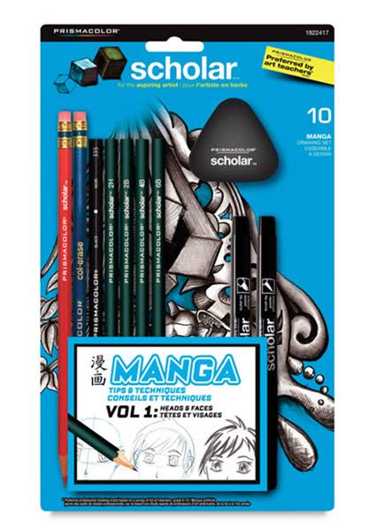 Prismacolor Scholar Manga drawing set 