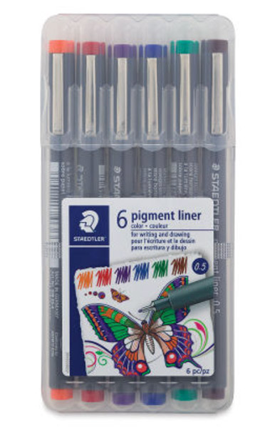 Staedtler Pigment Liners - Black, Assorted Sizes