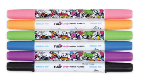 Tulip Graffiti Dual Tip Fabric Markers