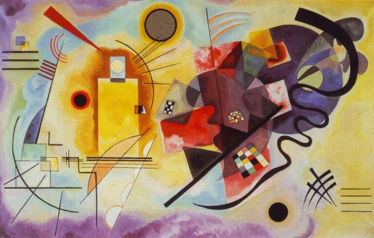 Kandinsky Yellow-Red-Blue